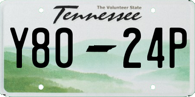 TN license plate Y8024P