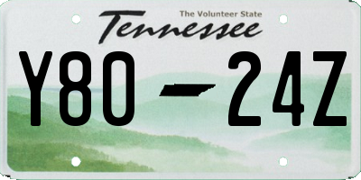 TN license plate Y8024Z