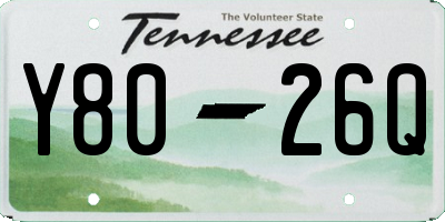 TN license plate Y8026Q