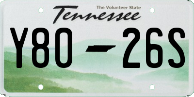 TN license plate Y8026S