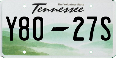 TN license plate Y8027S