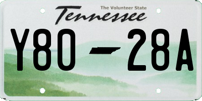 TN license plate Y8028A