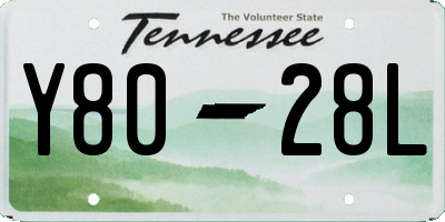 TN license plate Y8028L