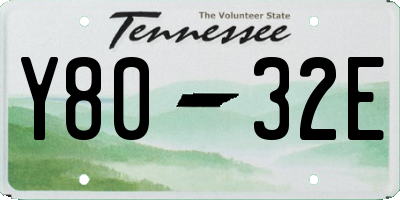 TN license plate Y8032E
