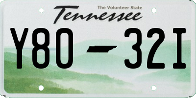 TN license plate Y8032I