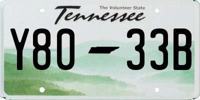 TN license plate Y8033B