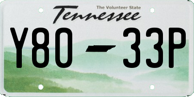 TN license plate Y8033P