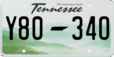TN license plate Y8034O