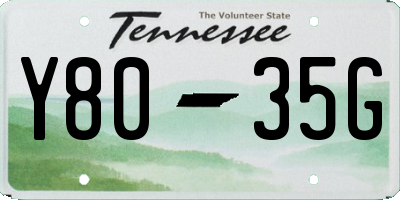 TN license plate Y8035G