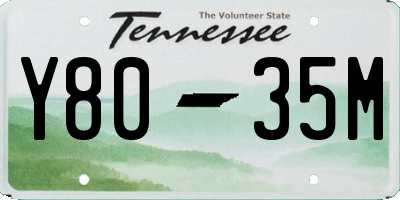 TN license plate Y8035M