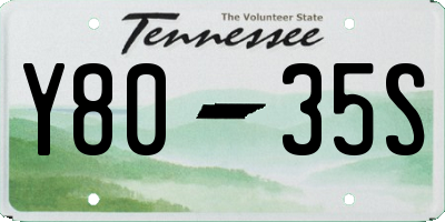 TN license plate Y8035S