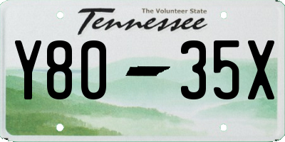 TN license plate Y8035X