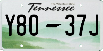 TN license plate Y8037J