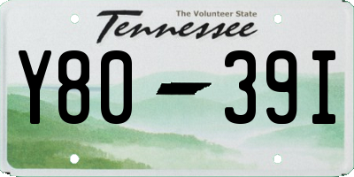 TN license plate Y8039I