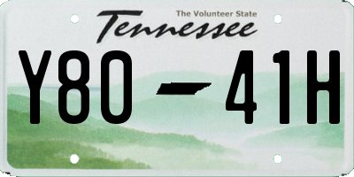 TN license plate Y8041H