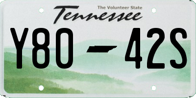 TN license plate Y8042S