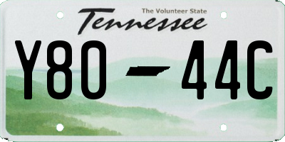 TN license plate Y8044C