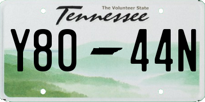 TN license plate Y8044N