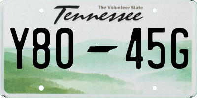 TN license plate Y8045G