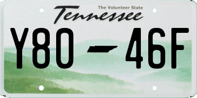 TN license plate Y8046F