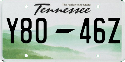 TN license plate Y8046Z