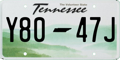 TN license plate Y8047J