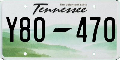 TN license plate Y8047O
