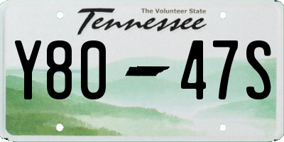 TN license plate Y8047S