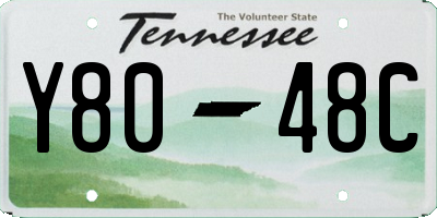TN license plate Y8048C