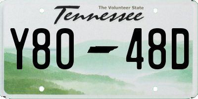 TN license plate Y8048D