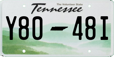 TN license plate Y8048I