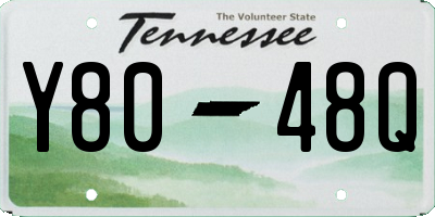 TN license plate Y8048Q