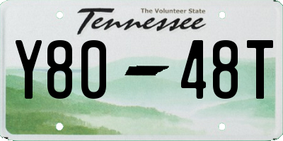 TN license plate Y8048T