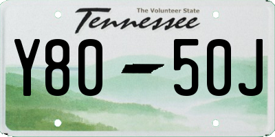 TN license plate Y8050J