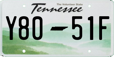 TN license plate Y8051F