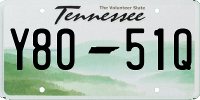 TN license plate Y8051Q