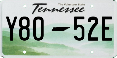 TN license plate Y8052E