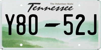 TN license plate Y8052J