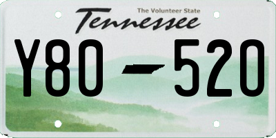 TN license plate Y8052O