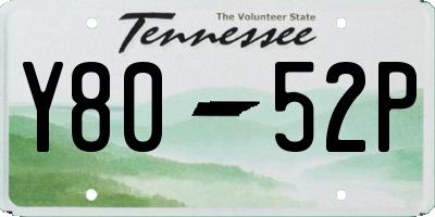 TN license plate Y8052P