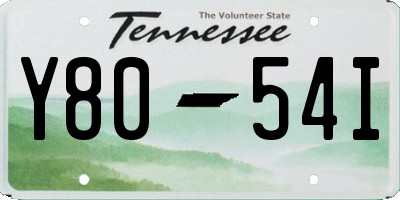 TN license plate Y8054I