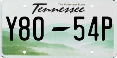 TN license plate Y8054P