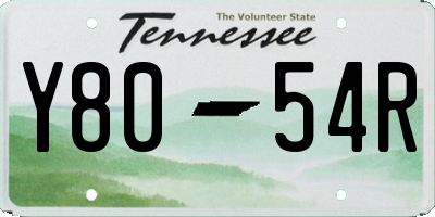 TN license plate Y8054R