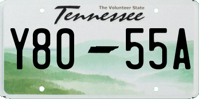 TN license plate Y8055A