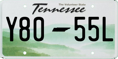 TN license plate Y8055L