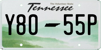 TN license plate Y8055P