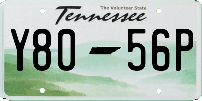 TN license plate Y8056P
