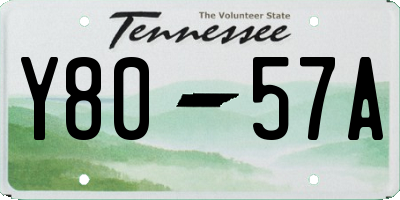 TN license plate Y8057A