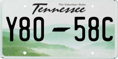 TN license plate Y8058C