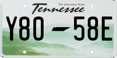 TN license plate Y8058E